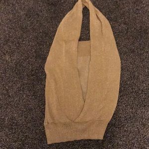 Gold sparkly sexy top